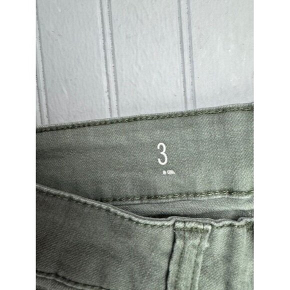 SO Size 3 Womens Jeans Low Rise Jegging Stretch Green - Picture 2 of 5